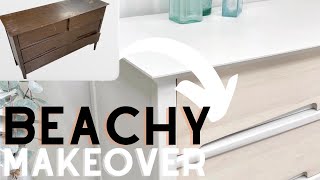 Transform Your Dresser Into a Beachy Masterpiece with Just Paint [upl. by Ahsenyt]