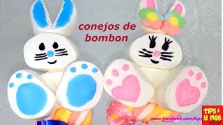 CONEJOS DE BOMBÓN ECONÓMICAS PARA VENDER brochetas de bombón fáciles para pascua [upl. by Acsisnarf]