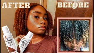 DYEING MY NATURAL HAIR GINGER ❣️WITH ADORE SEMI PERMANENT HAIR COLOR [upl. by Lander]