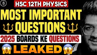 12th hsc physics important questions 2025 physics class 12 important questions 2025 hsc 12vi Board [upl. by Noll892]