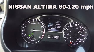 2015 Nissan Altima 35sl 60120 mph test [upl. by Revlys620]