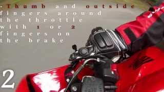 Quick Riding Tips Blipping the throttle downshifting a motorcycle [upl. by Ulick]