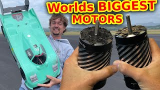 2 GIANT motors in RC Car World speed record attempt [upl. by Anibas337]