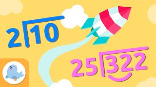 LONG DIVISION ➗ One and two digit division 👩🏻‍🚀 Math for Kids 🚀 Compilation [upl. by Notyard214]