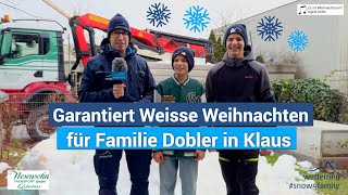 Garantiert Weisse Weihnachten für Familie Dobler Snow4Family  Wetterring Regionalwetter 22122023 [upl. by Glaab]