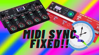 FIXED Boss Loop Station Midi Sync Problems [upl. by Alphonsa]