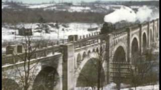 DLampW Steam Locomotives over the LackawannaDelaware River Viaduct [upl. by Llacam]