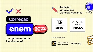 Enem 2022  Correção e análise de Redação Linguagens e Ciências Humanas [upl. by Arannahs]