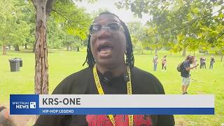 Legendary HipHop Artists March for Peace Health in the Bronx NY1 Spectrum News [upl. by Irap]