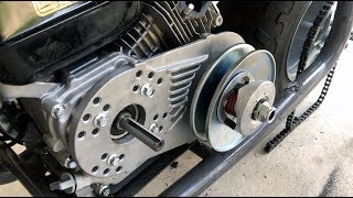 Installing a Torque Converter on a 58quot Coleman BT200X Mini Bike 196cc or 212cc  Part 1 [upl. by Anyk]