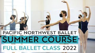 PNB Summer Course 2022  Full Advanced Ballet Class LIVE [upl. by Keener]