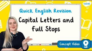 How Do You Use Capital Letters and Full Stops  KS2 English Concept for Kids [upl. by Elnar]