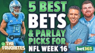 5 NFL Week 16 BEST BETS amp NFL PARLAY Picks from Simon Hunter amp Chad Millman  The Favorites Podcast [upl. by Oigroig]