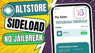 Better than Scarlet iOS   AltStore Sideloading Windows [upl. by Einad129]