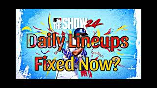 MLB the Show 24 Update Is Daily Lineups Fixed [upl. by Lohcin]