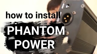 how to install microphone amp phantom Power 48v [upl. by Schilt]