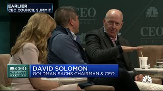 Goldman Sachs CEO David Solomon I sense inflation will be stickier and more resilient [upl. by Lounge]