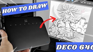 HOW TO USE A GRAPHIC TABLET UNBOXING XP PEN DECO 640 [upl. by Rogovy493]