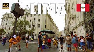 Lima Peru downtown walking tourPlaza de Armas Plaza san Martin Miraflores [upl. by Ettenwad]