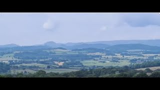 Panoramic views of Shropshire hills and country side from little Wenlock Hiking to buildwas bridge [upl. by Ohaus809]