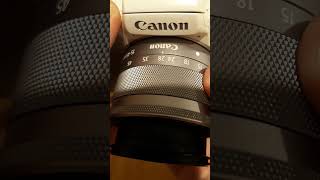 Canon M50 mark ii lenses settings explained in under 20 seconds  shorts [upl. by Englis]