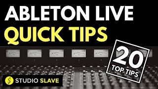 20 QUICK TIPS IN ABLETON LIVE 9 [upl. by Leimaj662]