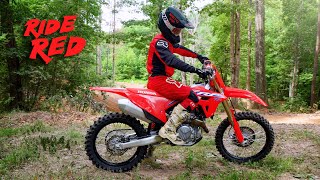 NEW 2022 Honda CRF450R Film Ride Red [upl. by Idolah]