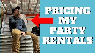 Party Rental Equipment Business Pricing Strategy [upl. by Yeltihw765]