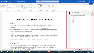 Creating a Fillable Rental Contract in Word with AutoCalculations  XML Mapping amp Macros Tutorial [upl. by Geoff]