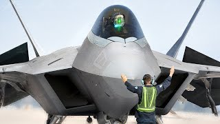 US F22 Pilot Scarily Flips His 350 Million Jet Upside Down After Takeoff [upl. by Vasileior]