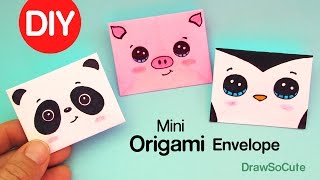 How to Make a Mini Origami Envelope Super Easy [upl. by Hsital]