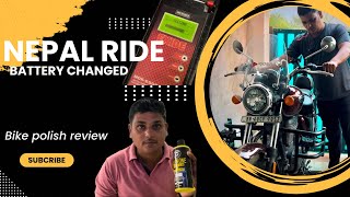 New battery for meteor 350  Nepal ride ke liye battery change ho gayi [upl. by Hoes549]