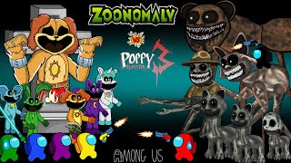 TOP AMONG US ANIMATION  Poppy Playtime amp Zoonomaly Zombies 어몽어스 [upl. by Jea651]