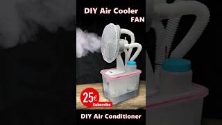 DIY air conditioner Diy air coolerIMPROVISED ELECTRIC FAN AIR COOLER  Mist makes air conditioner [upl. by Suchta]