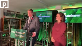 Sask Party Leader Scott Moe Gives Victory Speech [upl. by Edmonds343]