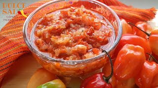 como hacer salsa de habanero para mariscos [upl. by Fanning]