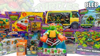 Teenage Mutant Ninja Turtles toy unboxing  TMNT Mutants Unleashed collectors edition  ASMR REVIEW [upl. by Earahc]