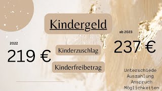 ❗️Kindergeld Kinderzuschlag Kinderfreibetrag❗️ Unterschied Menge Antrag stellen [upl. by Ahsuat]