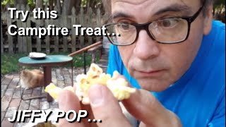 How to Make Jiffy Pop Popcorn on a Campfire [upl. by Aihsilat]