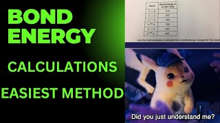 BOND ENERGY CALCULATIONS  IGCSE CHEMISTRY  EASY EXPLANATION [upl. by Olaznog252]