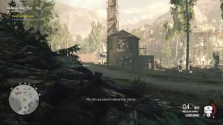 Sniper Elite 4  Mission 3 part 2 Find the downed American pilot [upl. by Ariayek]