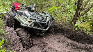 Honda rubicon deluxe vs Yamaha Grizzly XTR [upl. by Zetnauq]