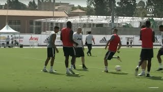 Romelu Lukakus First Training Session With Manchester United  Tour 2017 [upl. by Naivat]