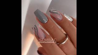 gray nail art designs [upl. by Borroff]