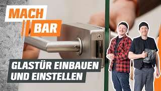 Glastür einbauen und einstellen  OBI [upl. by Cho]