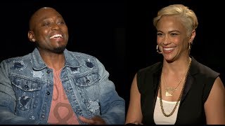 Paula Patton amp Omar Epps Talk TRAFFIK in Exclusive Interview [upl. by Annaerdna]