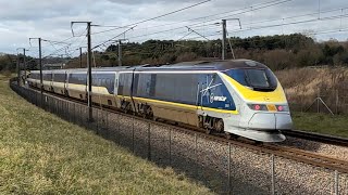 Trains in Charing HS1 high speed one 231223 [upl. by Grewitz]