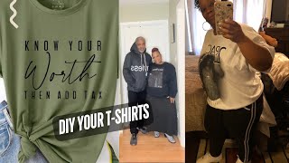 Making DIY TShirts  No Expensive Equipment  Vlog  Create Merch [upl. by Alvera]