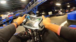 Supercharged Indoor Go Kart Race at Mohegan Sun [upl. by Niamert]