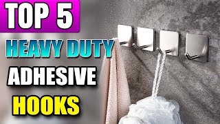 Best Adhesive Hooks For Painted Walls Heavy Duty [upl. by Zillah418]